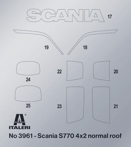 Italeri 3961 Scania S770 4x2 Normal Roof - LIMITED EDITION 1/24 – immagine 11
