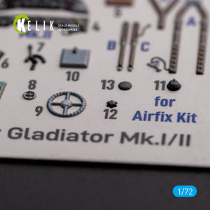 KELIK K72128 Gloster Gladiator Mk.I/II - interior 3D decals for Airfix kit 1/72 – imagen 4