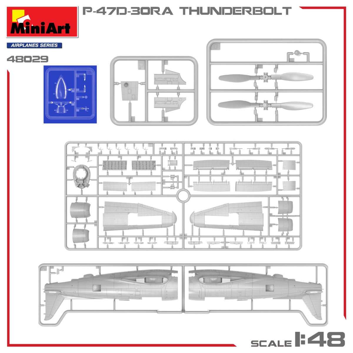 MiniArt 48029 P-47D-30RA THUNDERBOLT - Kit avancé 1/48 – image 9
