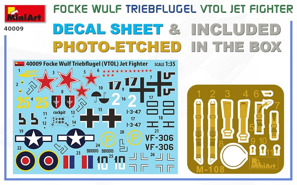 MiniArt 40009 Focke Wulf Triebflugel (VTOL) chasseur à réaction 1/35  – image 2
