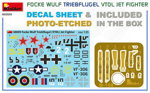 MiniArt 40009 Focke Wulf Triebflugel (VTOL) chasseur à réaction 1/35  – image 2
