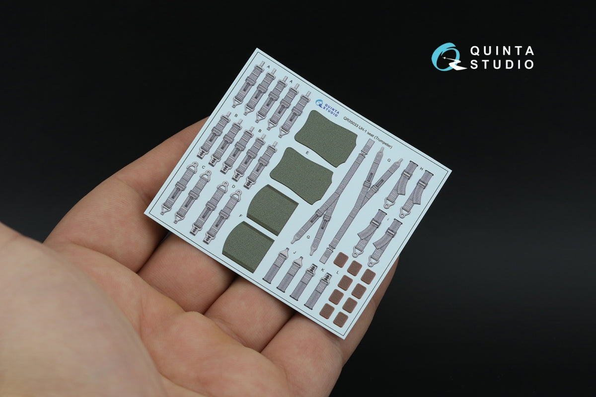 Quinta Studio QD35158 UH-1B 3D-Printed &amp;amp; coloured Interior on decal paper (Trumpeter) 1/35 – zdjęcie 4