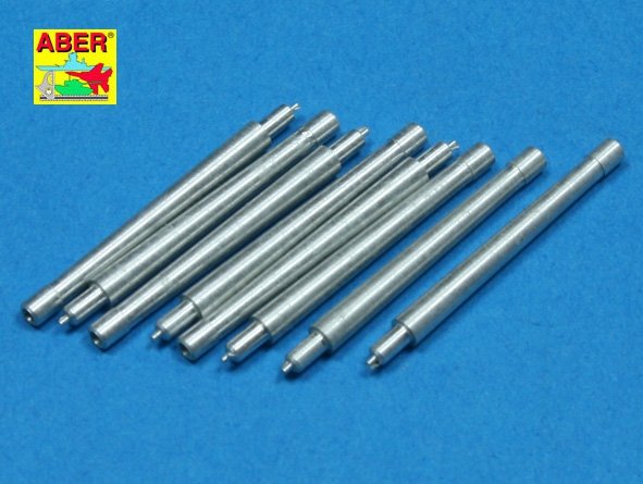 Aber 350L-39 Jeu de 8 pièces de canons courts de 380 mm pour navires Richeulieu, Jean Bart (1/350)