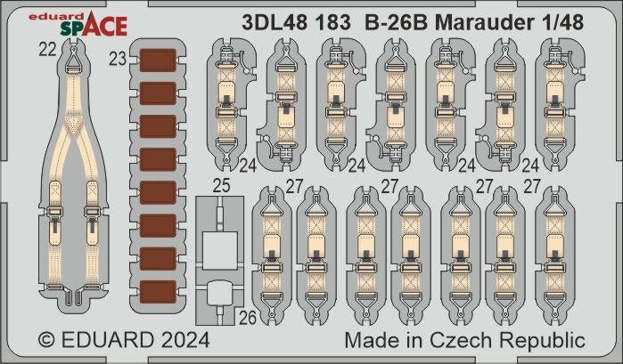 Eduard 3DL48183 B-26B Marauder SPACE ICM 1/48 – Bild 2