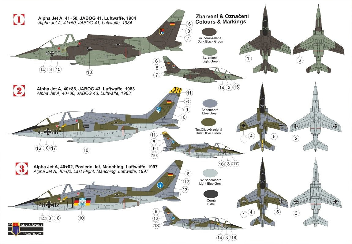 Kovozavody Prostejov KPM0266 Alpha Jet A &amp;quot;Bundesluftwaffe&amp;quot; 1/72 – image 2