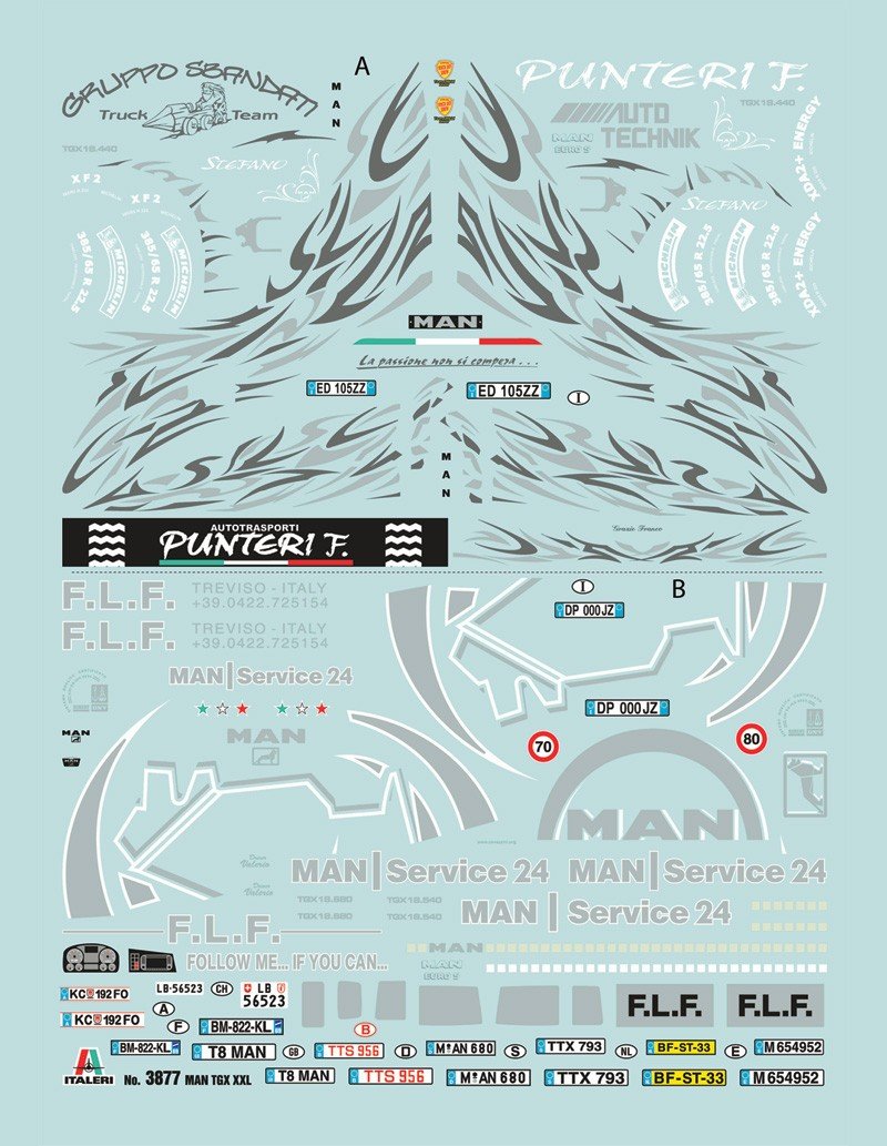 Italeri 3877 MAN TGX XXL 1/24 – imagen 2