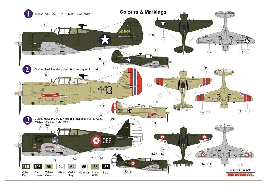 AZ Model AZ7645 Curtiss P-36G (Hawk A-6/8) 1/72 – immagine 2
