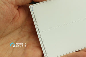 Quinta Studio QRV-023 Double riveting rows (rivet size 0.10 mm, gap 0.4 mm, suits 1/72 scale), White color, total length 6.7 m/22 ft – Bild 2
