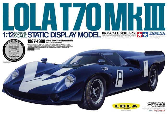 Tamiya 12043 Lola T70 MK III W/Photo-Etched Parts 1/12