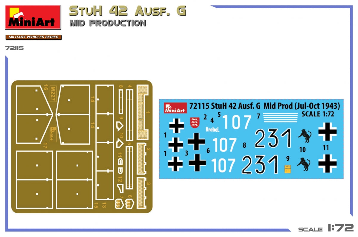 MiniArt 72115 StuH 42 Ausf. G MOYENNE PRODUCTION 1/72 – image 6