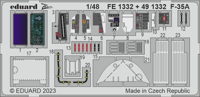 Eduard BIG49369 F-35A TAMIYA 1/48 – immagine 5