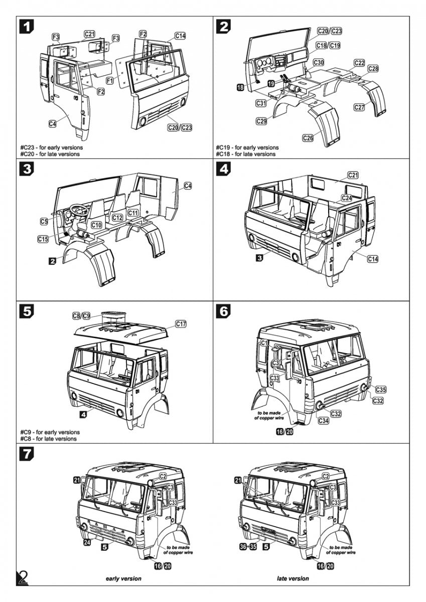Armory Models 72448-R Russian Modern 6×6 Military Cargo Truck mod.43114 1/72 – immagine 10