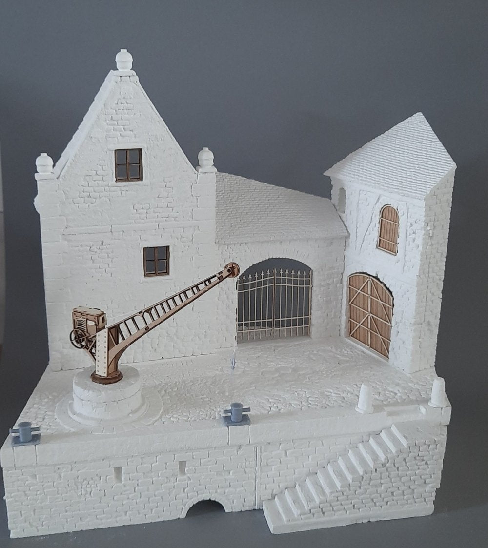 RT-Diorama 35308 Socle de diorama : « Port fluvial de la Marne », Première Guerre mondiale, échelle 1/35 – image 2