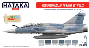 Hataka HTK-AS78 Modern Brazilian AF paint set vol. 2 6x17ml – immagine 2