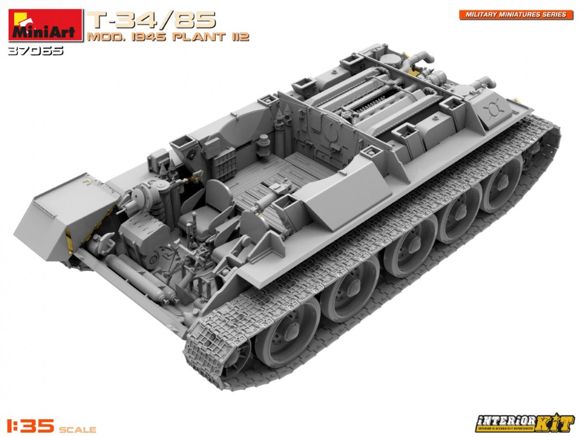 MiniArt 37065 T-34/85 MOD. 1945. PLANT 112. INTERIOR KIT 1/35 – immagine 9