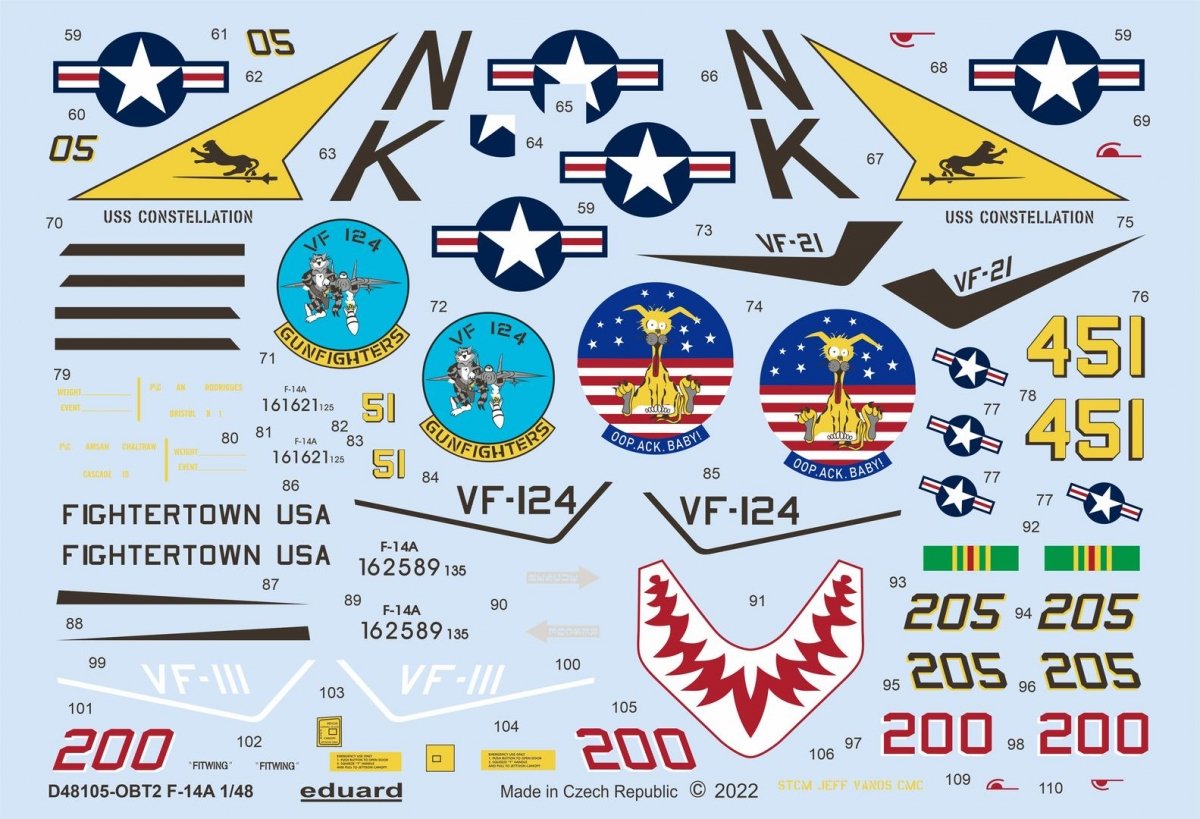 Eduard D48105 F-14A TAMIYA 1/48 – Bild 4