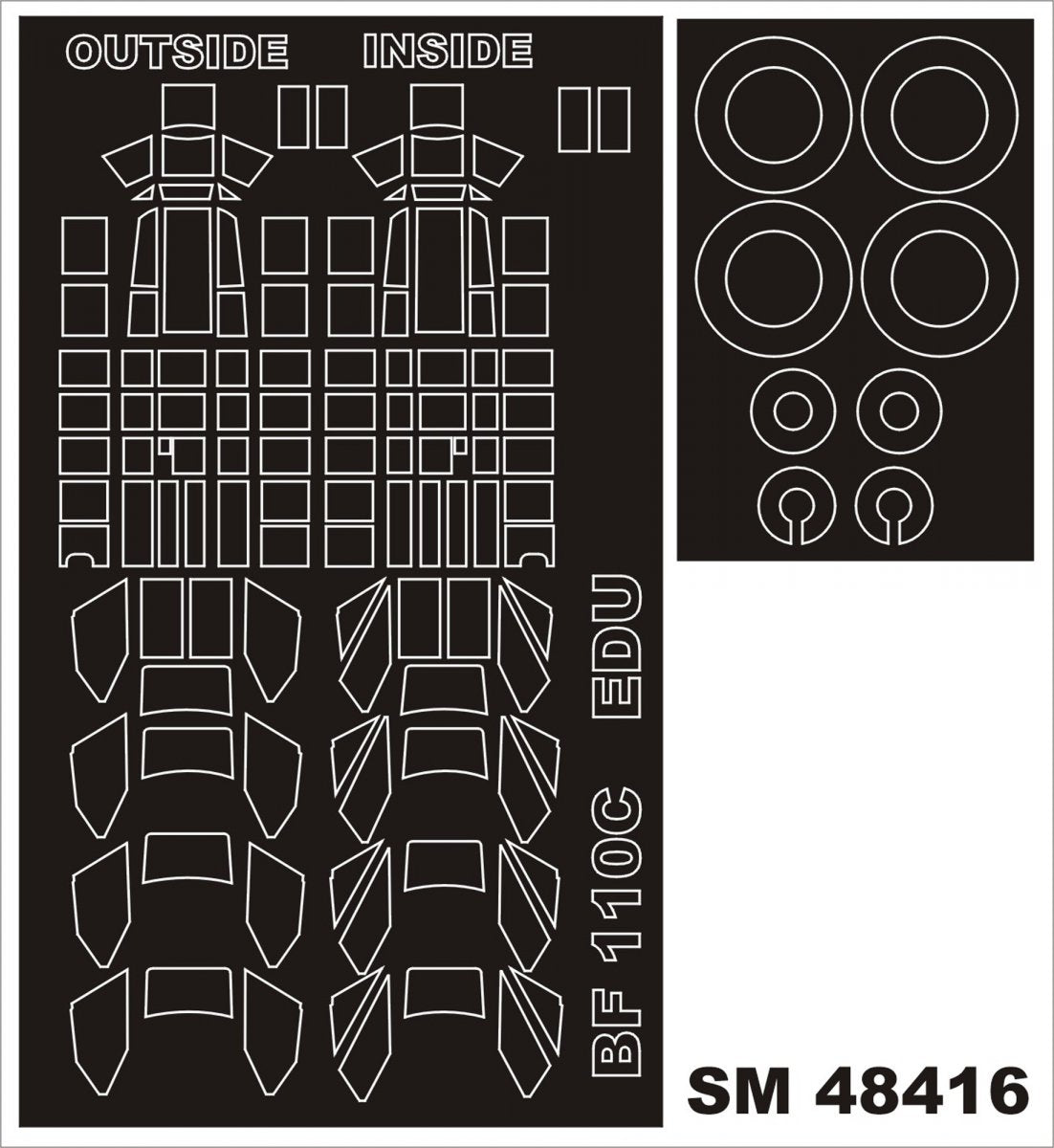 Montex SM48416 Bf 110C EDUARD