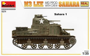 MiniArt 35274 M3 LEE MID MADE BY SAHARA w/CREW 1/35 – image 3