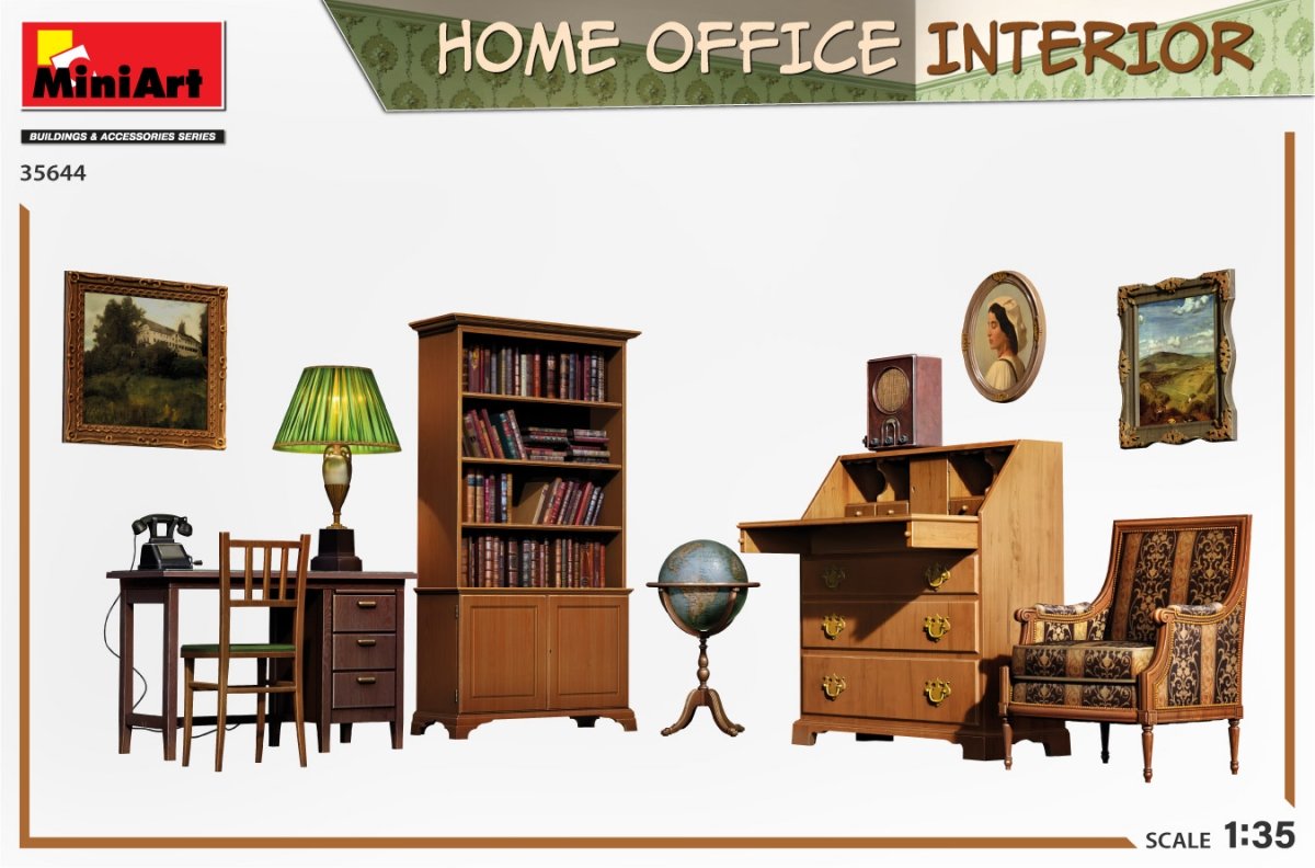 MiniArt 35644 HOME OFFICE INTERIOR 1/35 – zdjęcie 2
