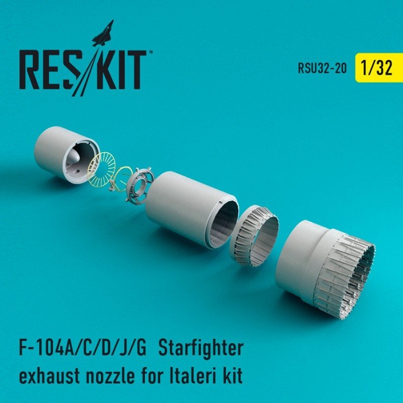 RESKIT RSU32-0020 Tuyère d&amp;#39;échappement F-104 Starfighter (A/C/D/J/G) pour maquette Italeri au 1/32
