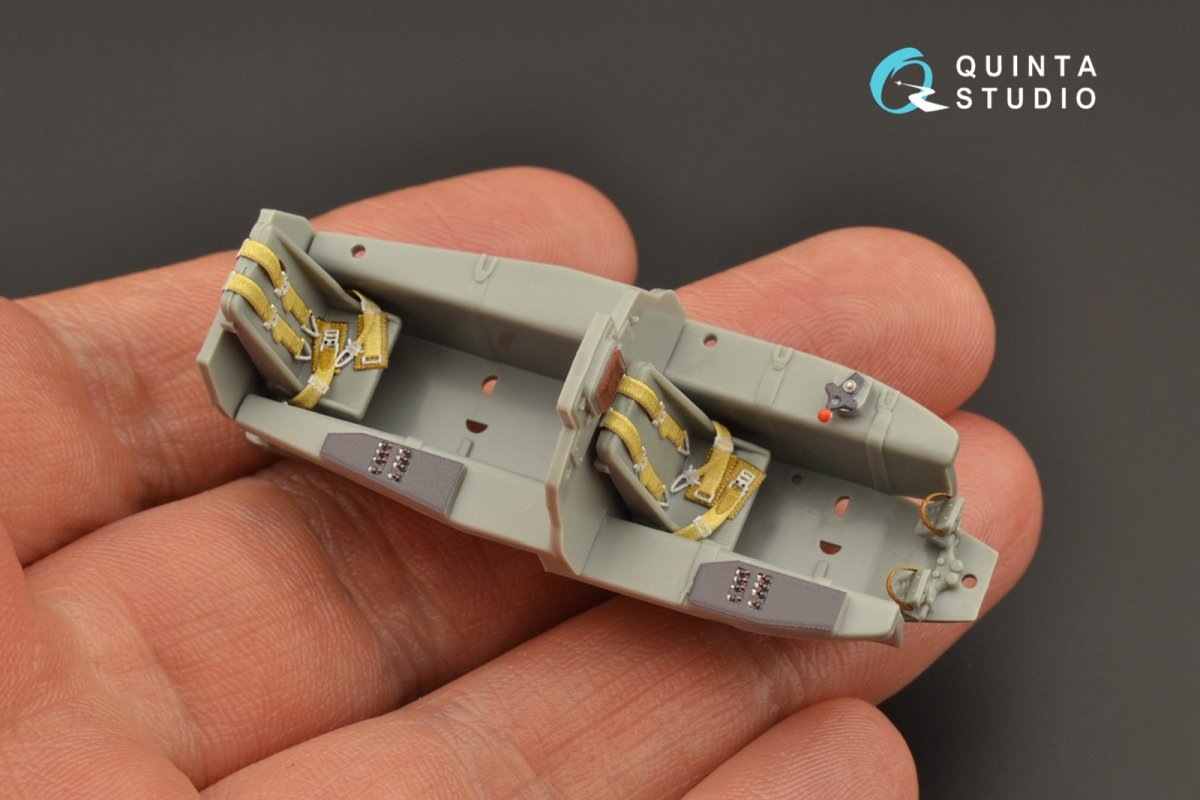 Quinta Studio QD48242 Me 163B/S 3D-Printed &amp;amp; coloured Interior on decal paper (Dragon) 1/48 – imagen 7