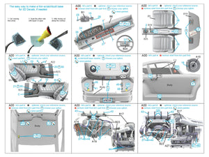 Quinta Studio QD24003 Porsche 959 3D-Printed &amp;amp; coloured Interior on decal paper (Tamiya) 1/24 – immagine 2