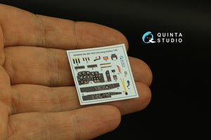 Quinta Studio QD48300 Me 262 HGIII 3D-Printed coloured Interior on decal paper (Amusing Hobby) 1/48 – immagine 4