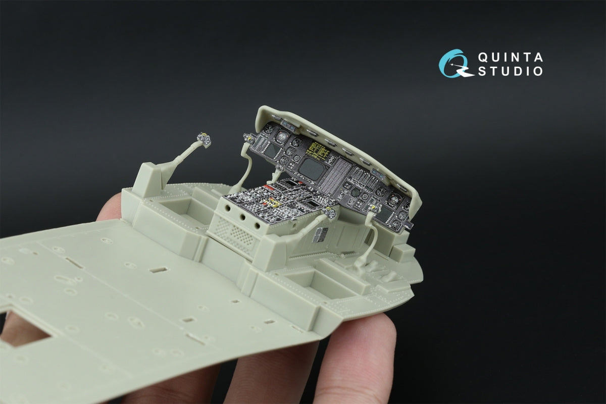 Quinta Studio QDS-35165 HH-60H Rescue Hawk 3D-Printed &amp; coloured Interior on decal paper (Kitty Hawk) (Small version) 1/35