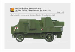 Copper State Models 35015 Garford-Putilov Armoured Car, Latvian, Polish, Ukrainian, Soviet Service 1/35 – zdjęcie 3