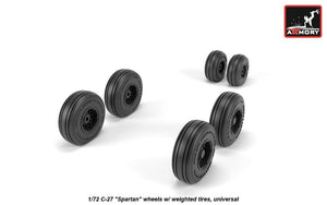 Armory Models AW72505 C-27 Spartan wheels w/ weighted tires 1/72 – immagine 2