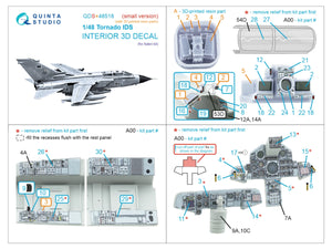Quinta Studio QDS+48518 Tornado IDS 3D-Printed coloured Interior on decal paper (Italeri) (small version) (with 3D-printed resin parts) 1/48 – Bild 7