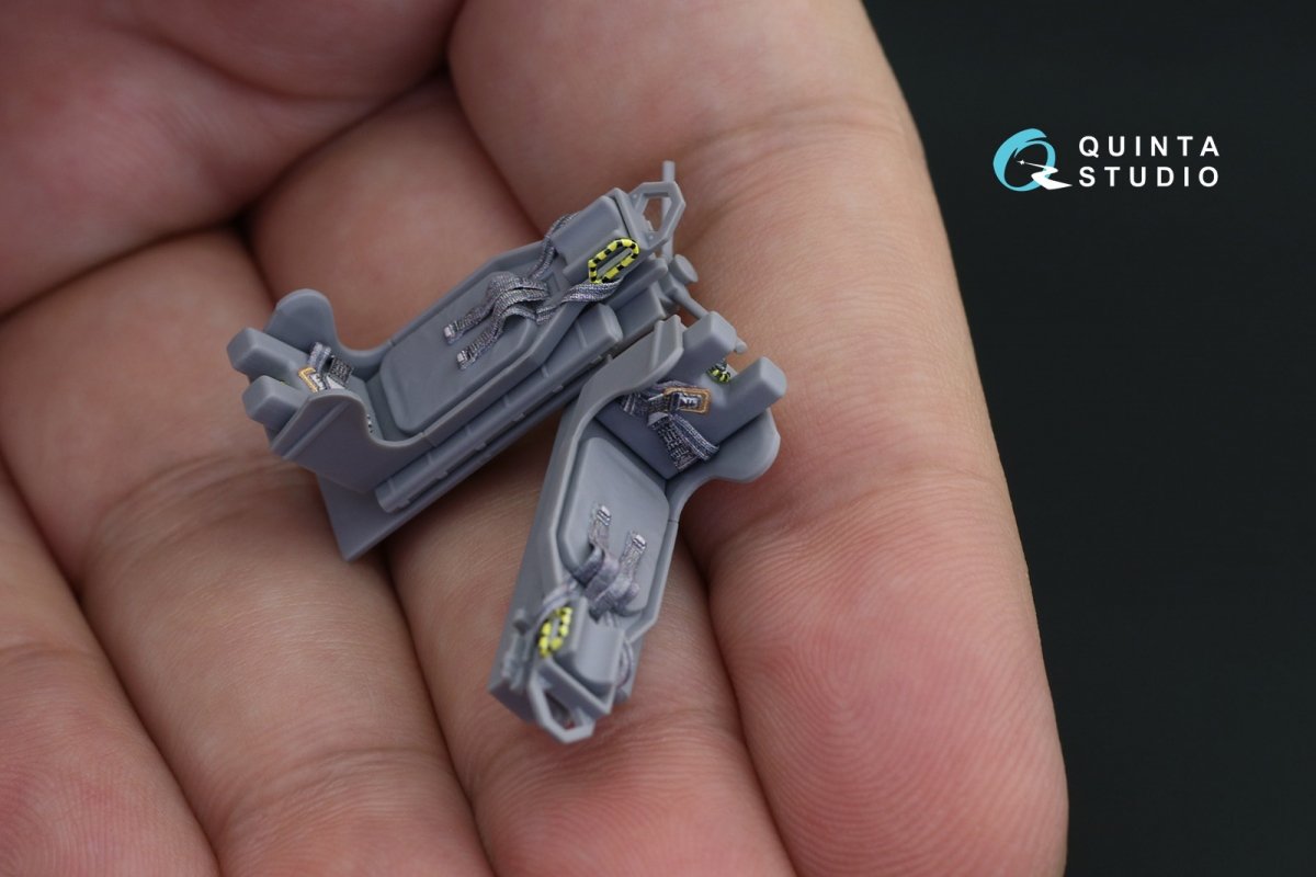 Intérieur imprimé en 3D et coloré sur papier décalcomanie Quinta Studio QD48227 OV-10A Bronco (pour kit ICM) 1/48 – image 5