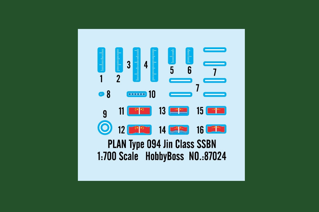 Hobby Boss 87025 PLAN Type 094A Jin Class SSBN 1/700 – immagine 4