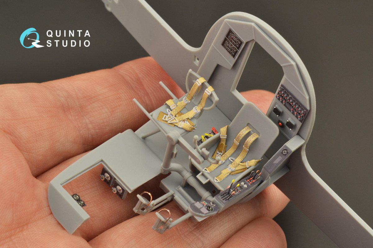 Quinta Studio QD48266 He 111H-3/H-6 3D-Printed &amp;amp; coloured Interior on decal paper ( ICM ) 1/48 – immagine 8