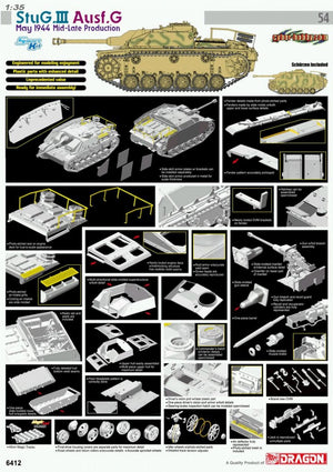 Cyber Hobby 6412 StuG.III Ausf.G May 1944 Mid-Late Production 1/35 – zdjęcie 2