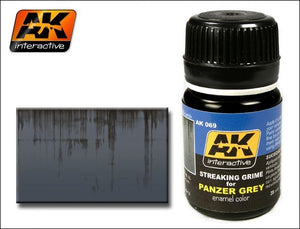 AK Interactive AK069 Streaking Grime For Panzer Gray 35ml