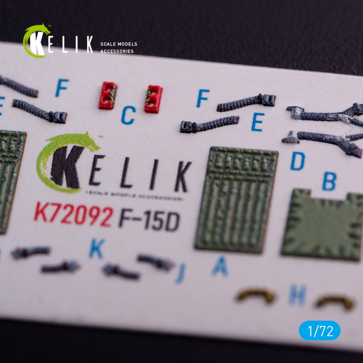 KELIK K72092 F-15D - interior 3D decals for FineMolds kit 1/72 – immagine 4