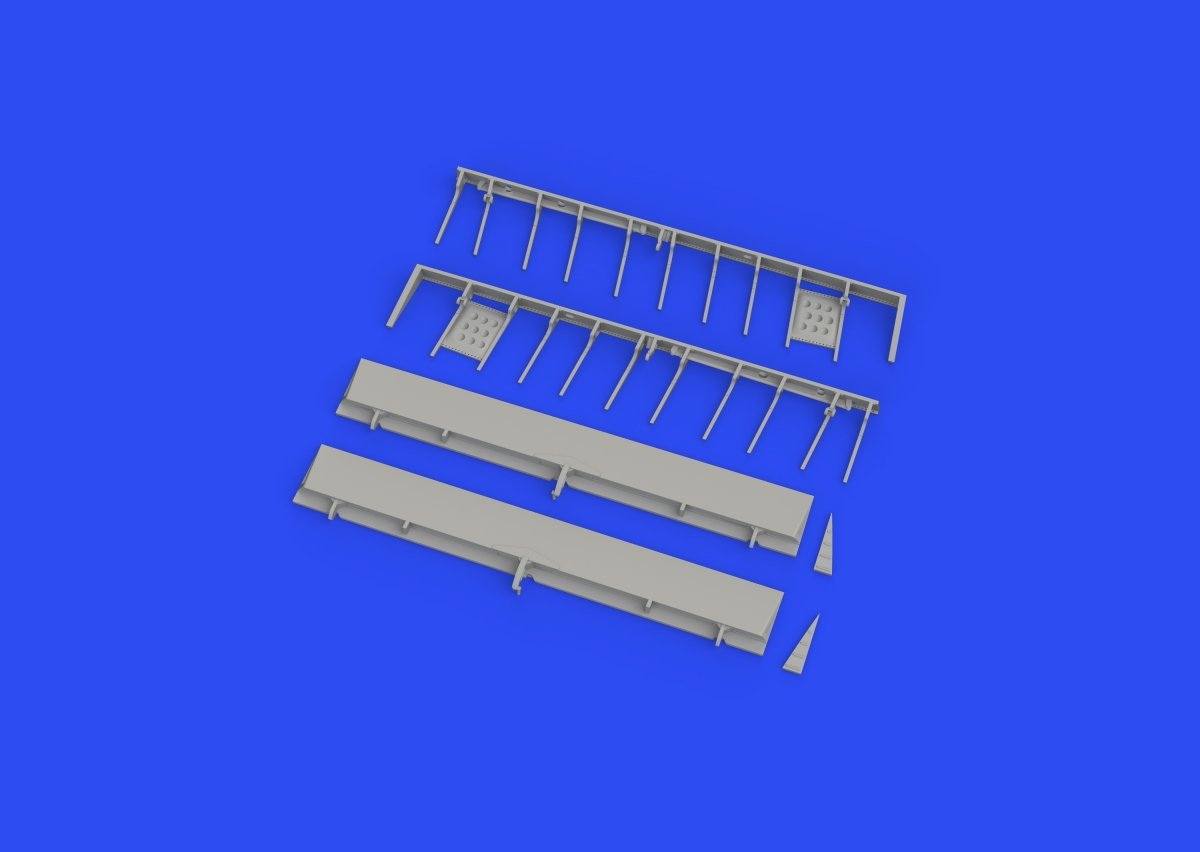 Eduard 648757 Fw 190D landing flaps wooden PRINT EDUARD 1/48 – immagine 2