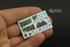 Quinta Studio QD48287 Hawker Hurricane family 3D-Printed &amp;amp; coloured Interior on decal paper (Airfix) 1/48 – immagine 5