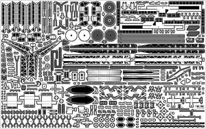 Pontos 35026FB USS BB-63 Missouri 1945 Detail Up Set (Deck Blue 20B stained wooden deck) 1/350 – immagine 13
