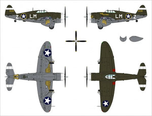 Dora Wings 48054 Republic P-47C Thunderbolt with Ferry Tank 1/48 – imagen 7