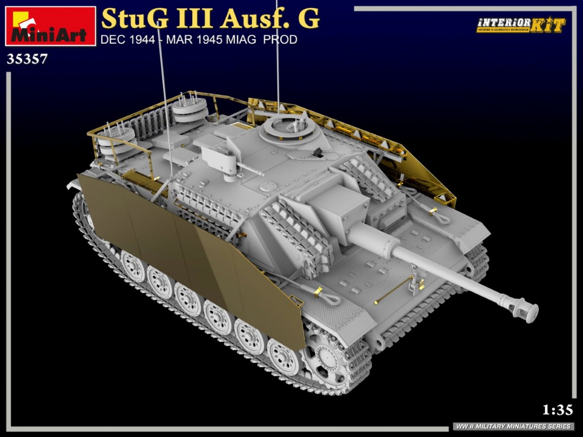 MiniArt 35357 StuG III Ausf. G DÉC. 1944 – MARS 1945 MIAG PROD. KIT D&amp;#39;INTÉRIEUR 1/35 – image 4