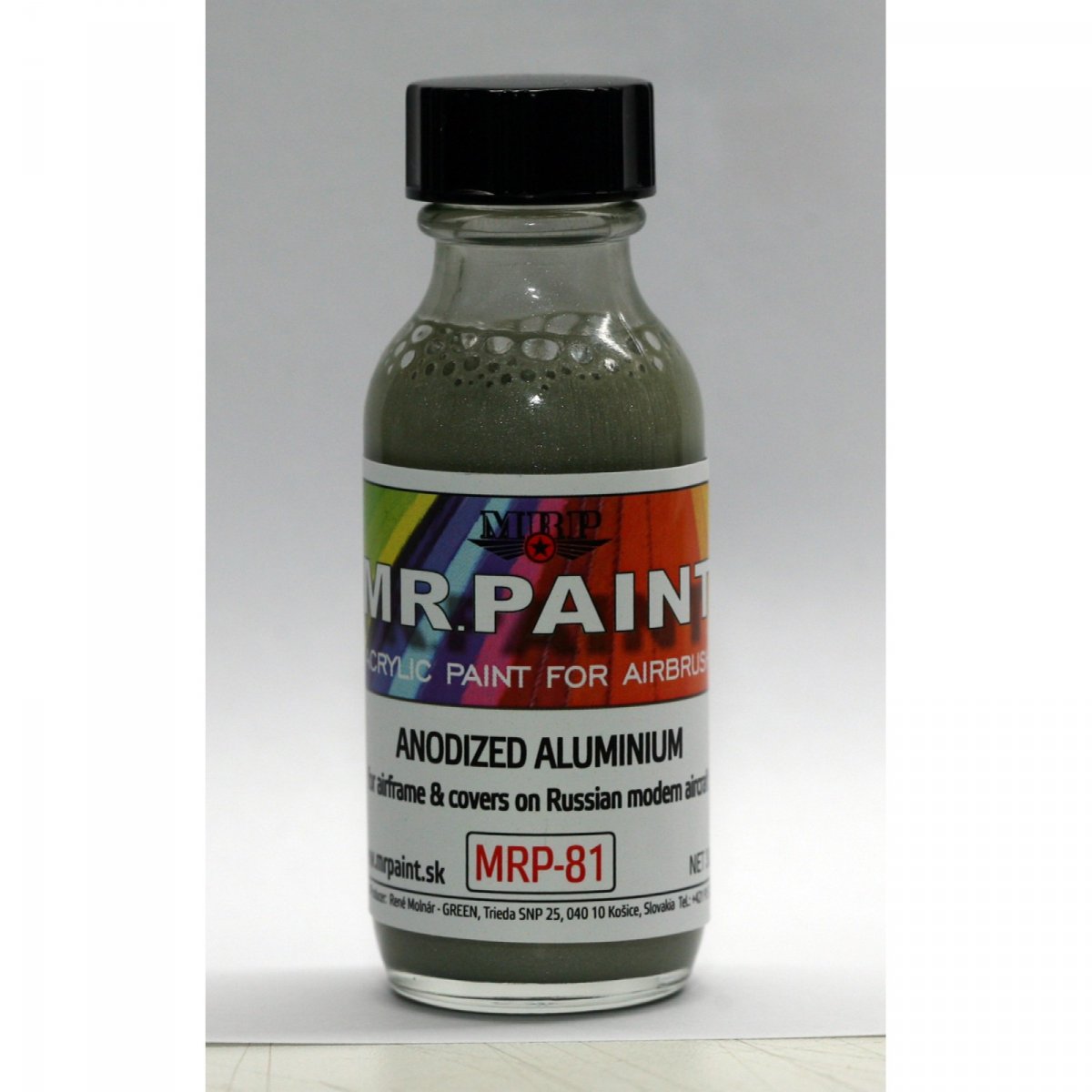 MR. Paint MRP-081 ANODIZED ALUMINIUM Metallic Russian aircraft 30ml – immagine 2