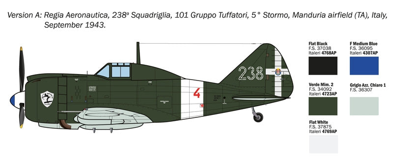 Italeri 1472 Reggiane Re.2002 Ariete 1/72 – Bild 4