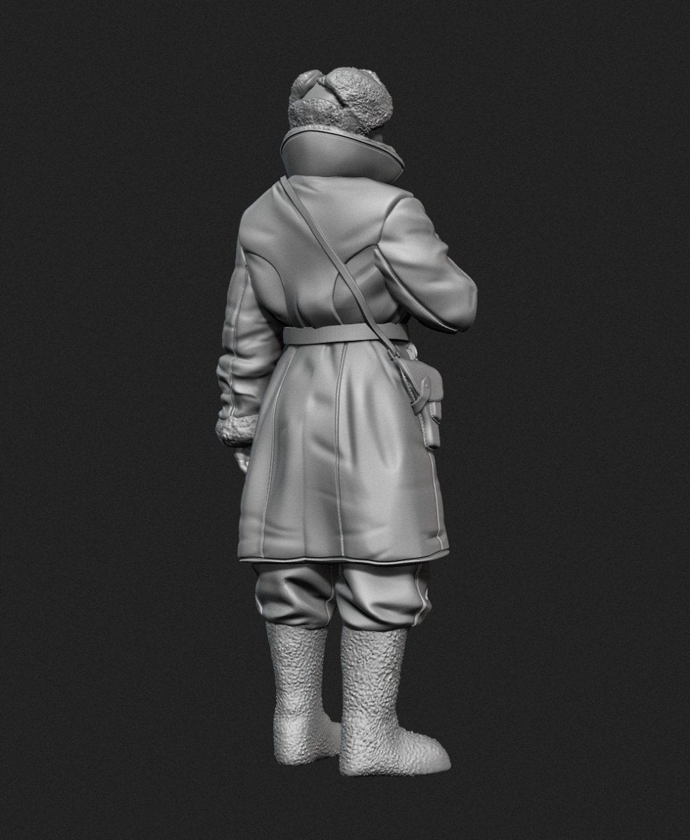 Panzer Art FI35-129 Soviet tank officer in sheepskin coat No.1 1/35 – Bild 3