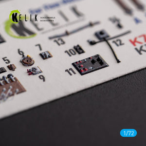 KELIK K72140 Ki-100-I - interior 3D decals for FineMolds kit 1/72 – immagine 2