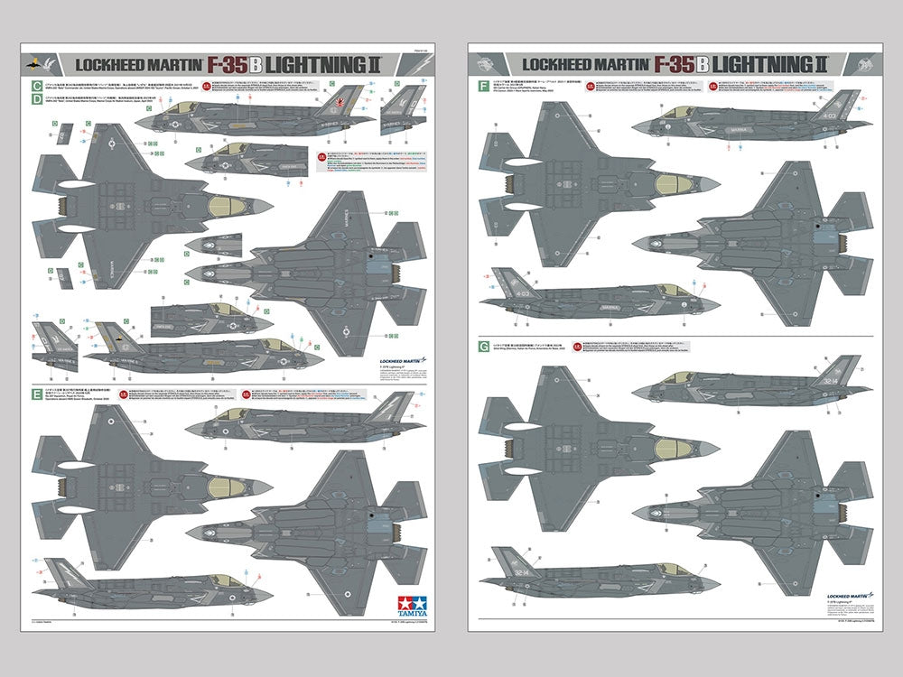 Tamiya 61125 Lockheed Martin F-35B Lightning II 1/48 – immagine 24