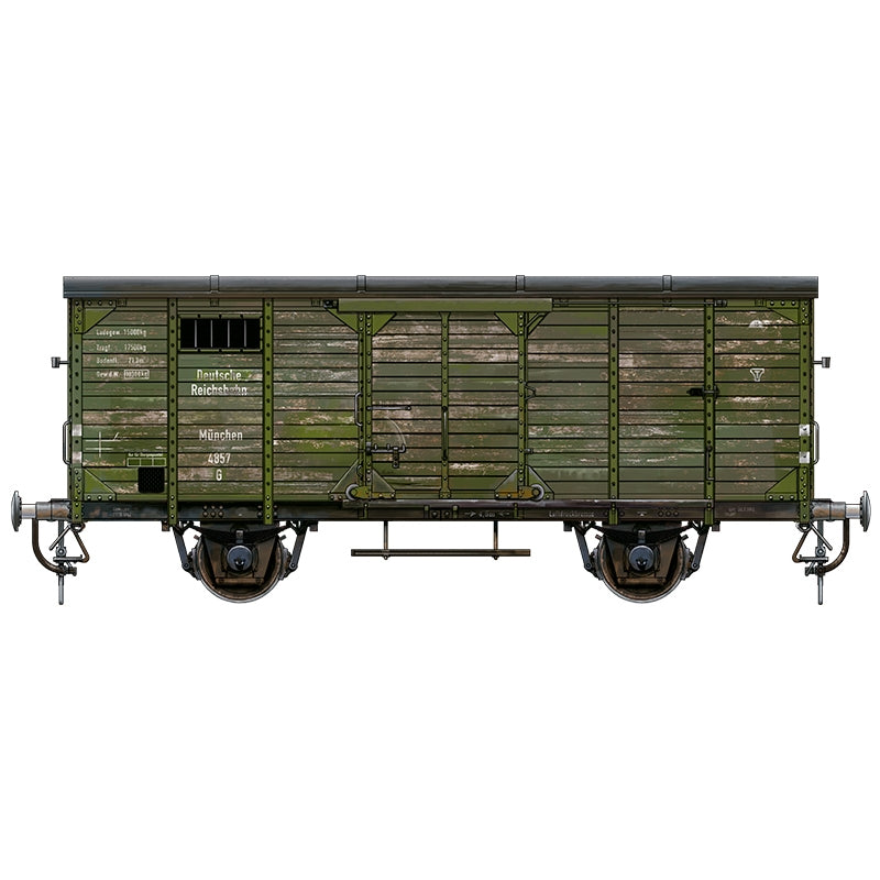 AK Interactive AK35502 GERMAN RAILWAY COVERED G10 WAGON GEDECKTER GÜTERWAGEN G10 1/35 – immagine 5