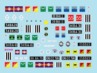 Star Decals 35-C1405 Ferret Mk 2/2 and Mk 2/3 Scout Cars. Malaya and Indonesia - Emergency and Confrontation in 1950-60s 1/35 – zdjęcie 2