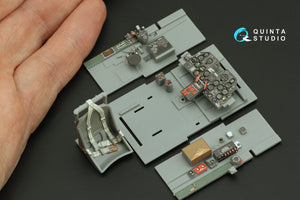 Quinta Studio QD32198 P-47D Thunderbolt Bubbletop Late 3D-Printed colored Interior on decal paper (Hasegawa) 1/32 – image 9